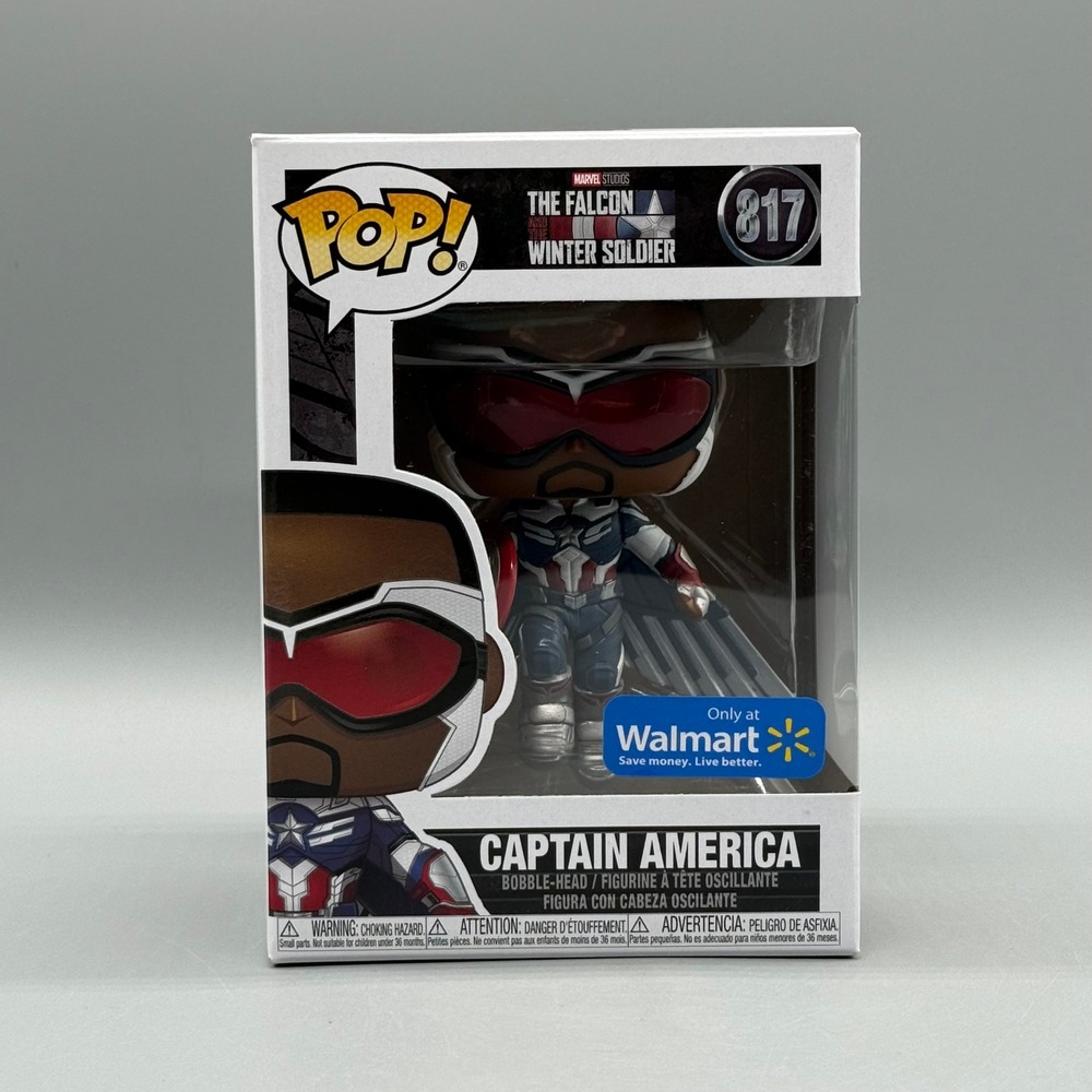 Funko Pop! Marvel #817 Captain America Falcon Walmart Exclusive *Vaulted*